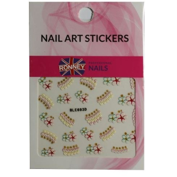 RONNEY - Naklejki na paznokcie NAILART STICKERS RN 147 jest-ponad0szt,zmieniam-na0:2021-04-05